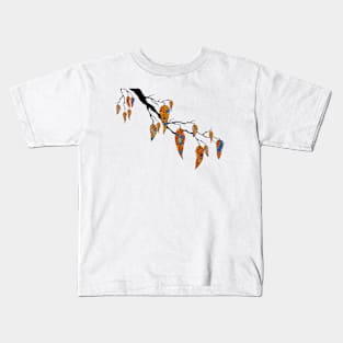 Aboriginal Art - Leaf Branch Kids T-Shirt